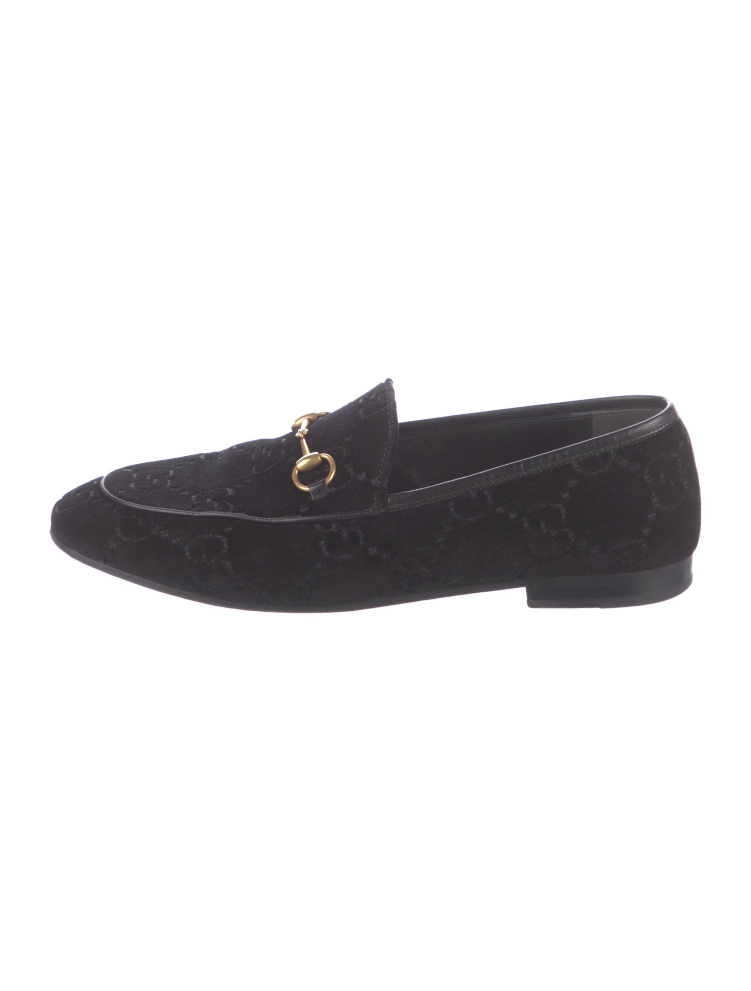 Gucci GG Logo Velvet Loafers