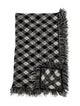 Gucci Logo-intarsia checkered blanket