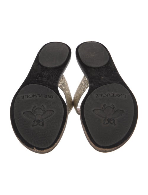 Gucci Double G Logo Leather Slides