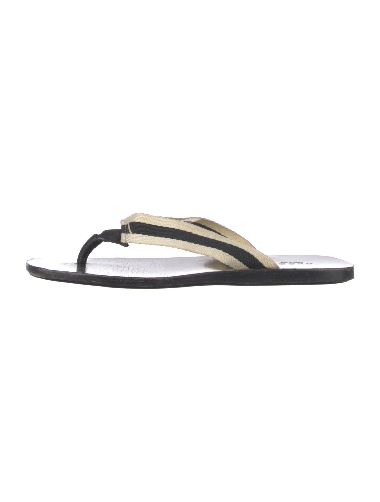Gucci Canvas Flip Flops