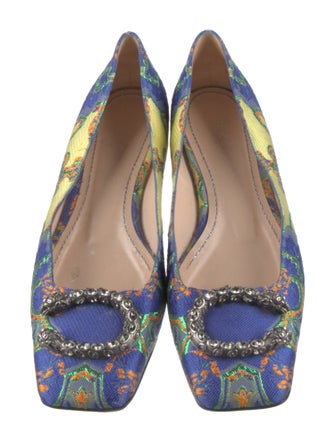 Gucci Dionysus Accent Floral Print Flats