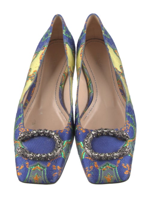 Gucci Dionysus Accent Floral Print Flats