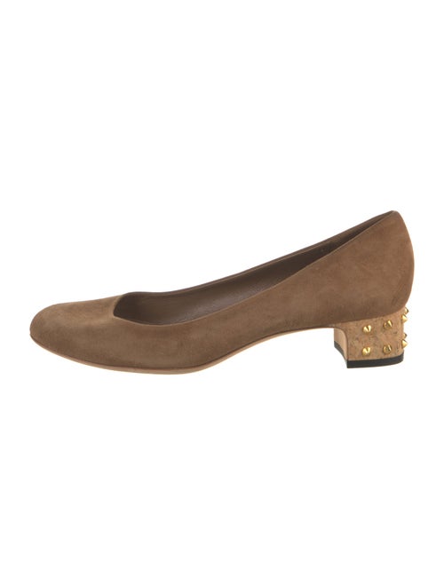 Gucci Bamboo Accent Suede Flats