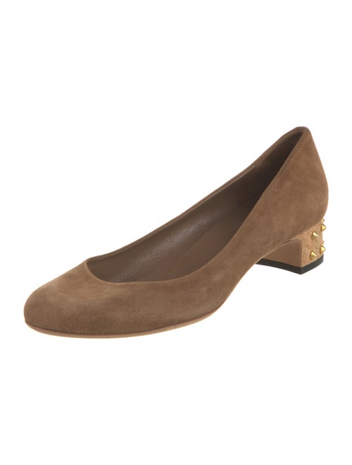 Gucci Bamboo Accent Suede Flats