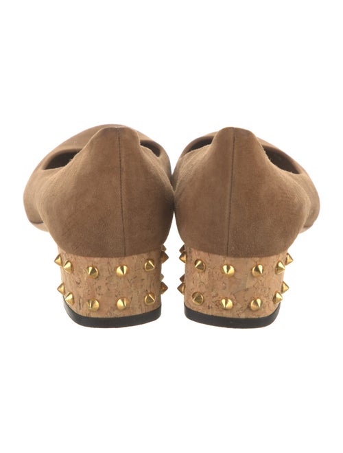 Gucci Bamboo Accent Suede Flats
