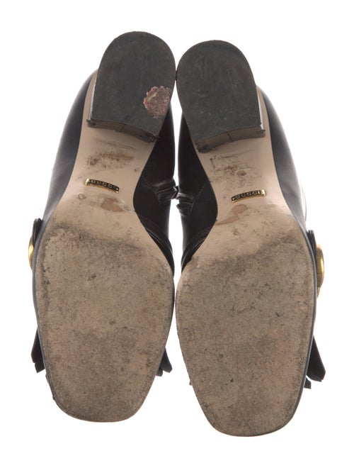 Gucci Double G Logo Leather Boots