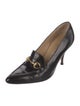 Gucci Horsebit Accent Leather Pumps