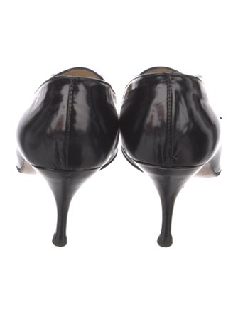 Gucci Horsebit Accent Leather Pumps