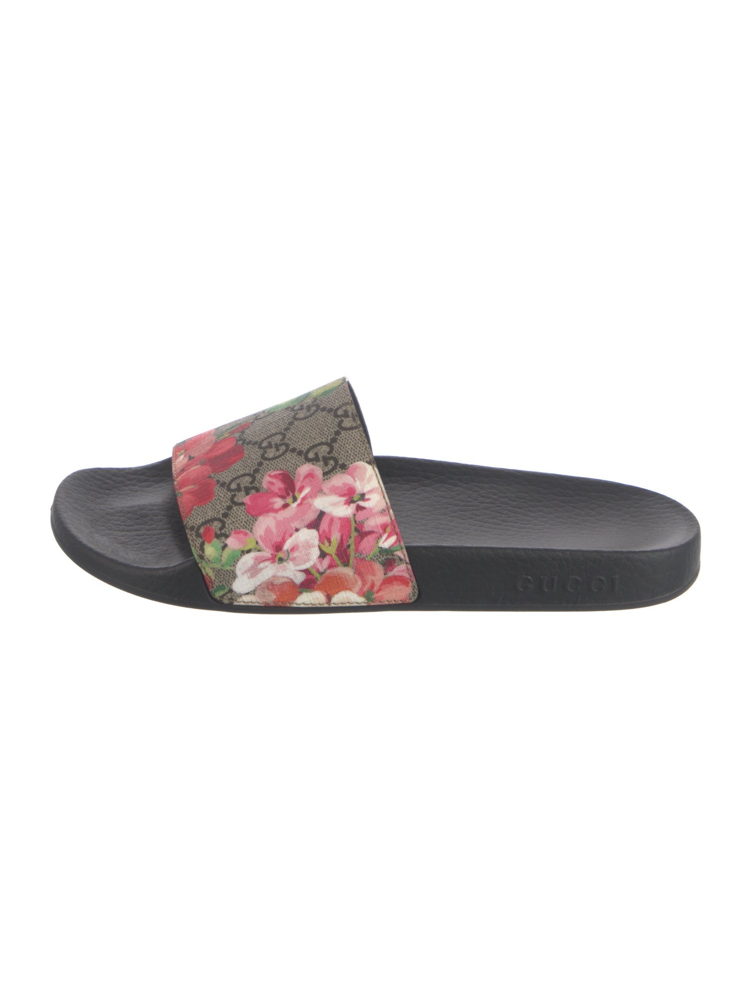 Gucci Flora Print Slides