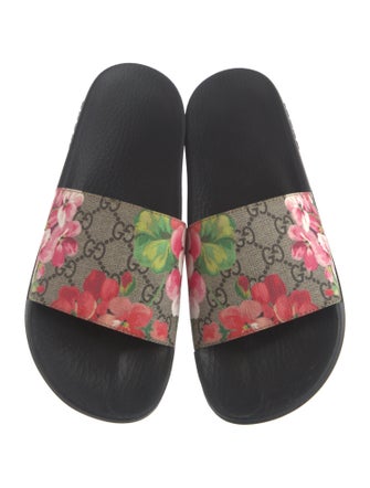Gucci Flora Print Slides