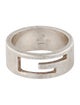 Gucci G Cutout Band Ring