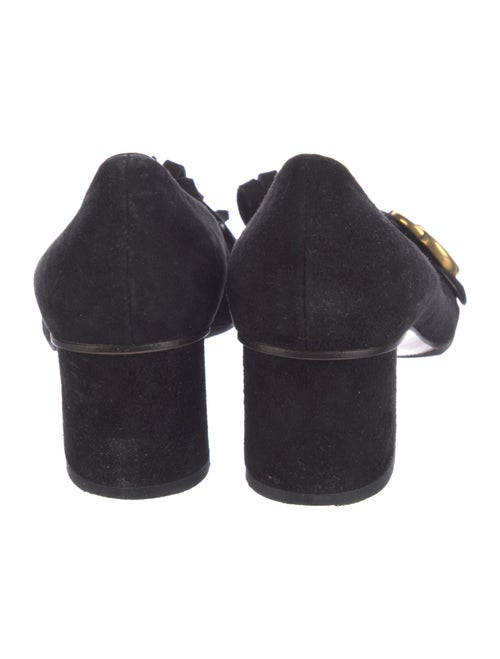 Gucci Double G Logo Suede Pumps