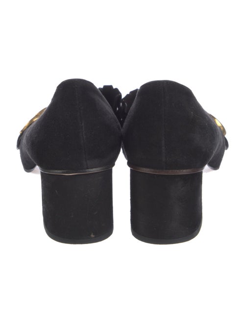 Gucci Double G Logo Suede Pumps