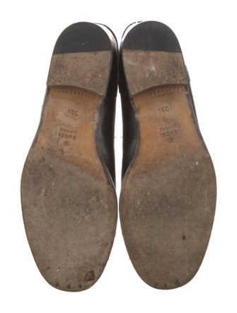 Gucci Web Accent Leather Riding Boots