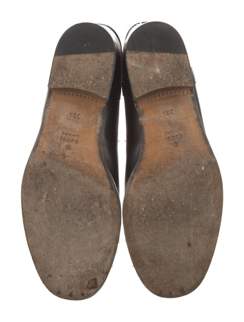 Gucci Web Accent Leather Riding Boots