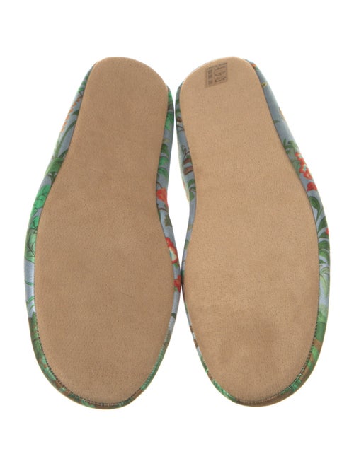 Gucci Printed Grosgrain Trim Loafers