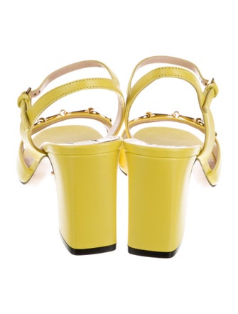 Gucci Horsebit Accent Leather Sandals