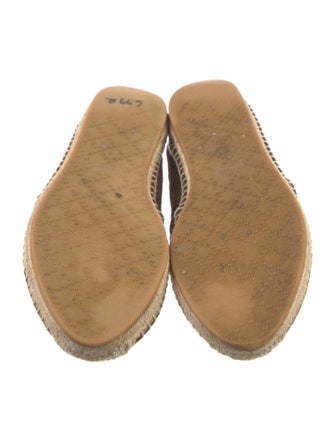 Gucci GG Signature Suede Espadrille Sneakers