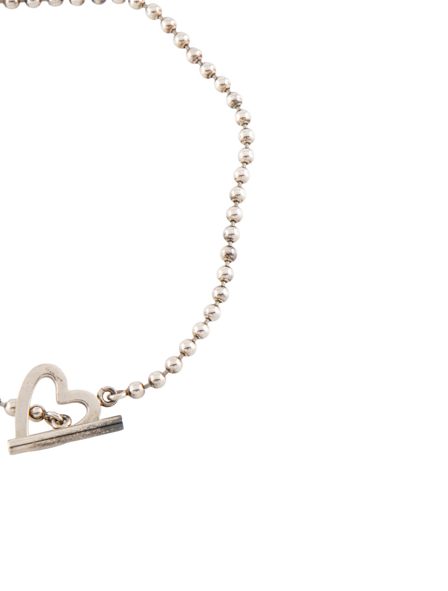 Gucci Convertible Toggle Heart Choker Necklace