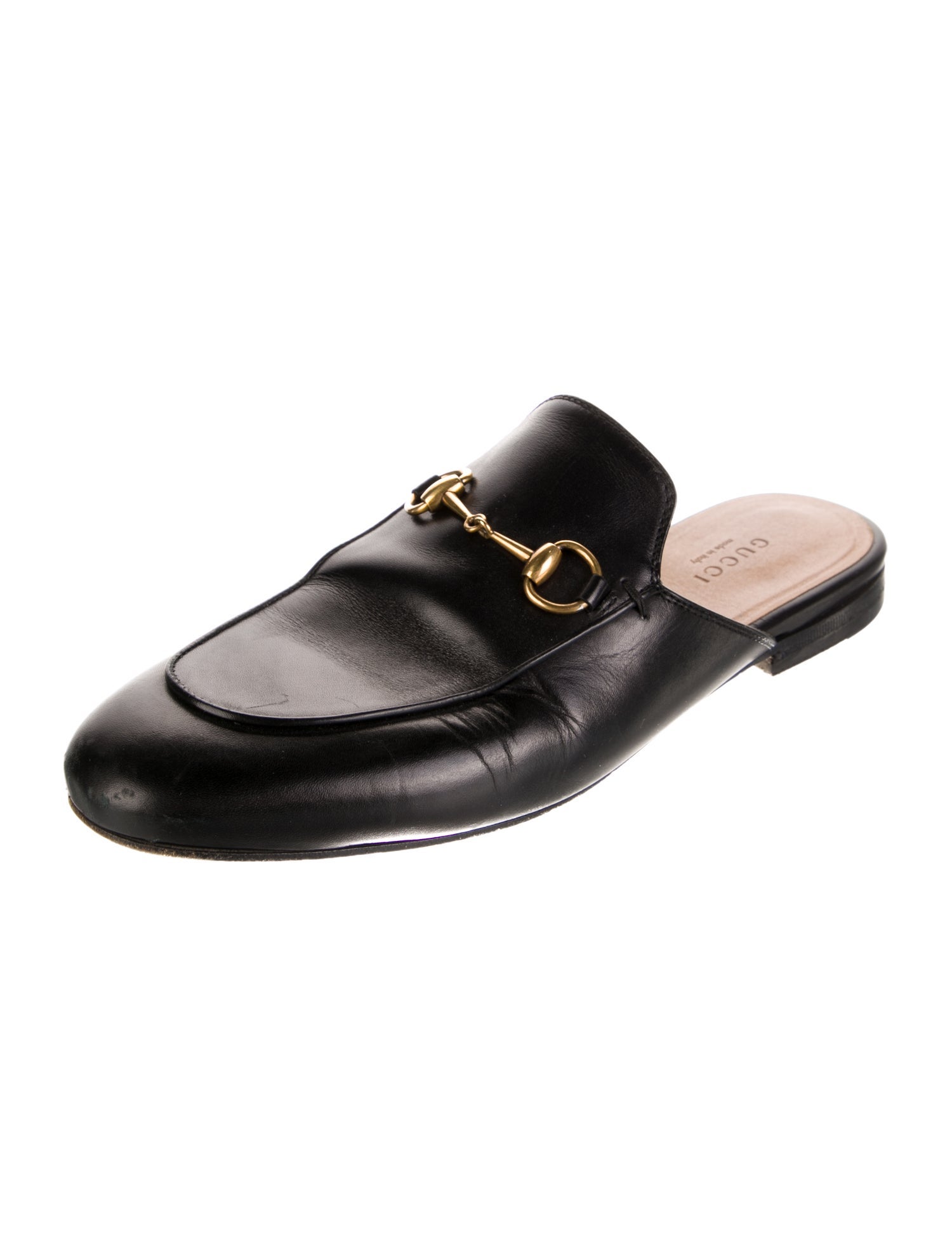 Gucci Horsebit Accent Leather Mules