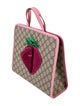 Gucci Girls' GG Supreme Strawberry Handle Bag