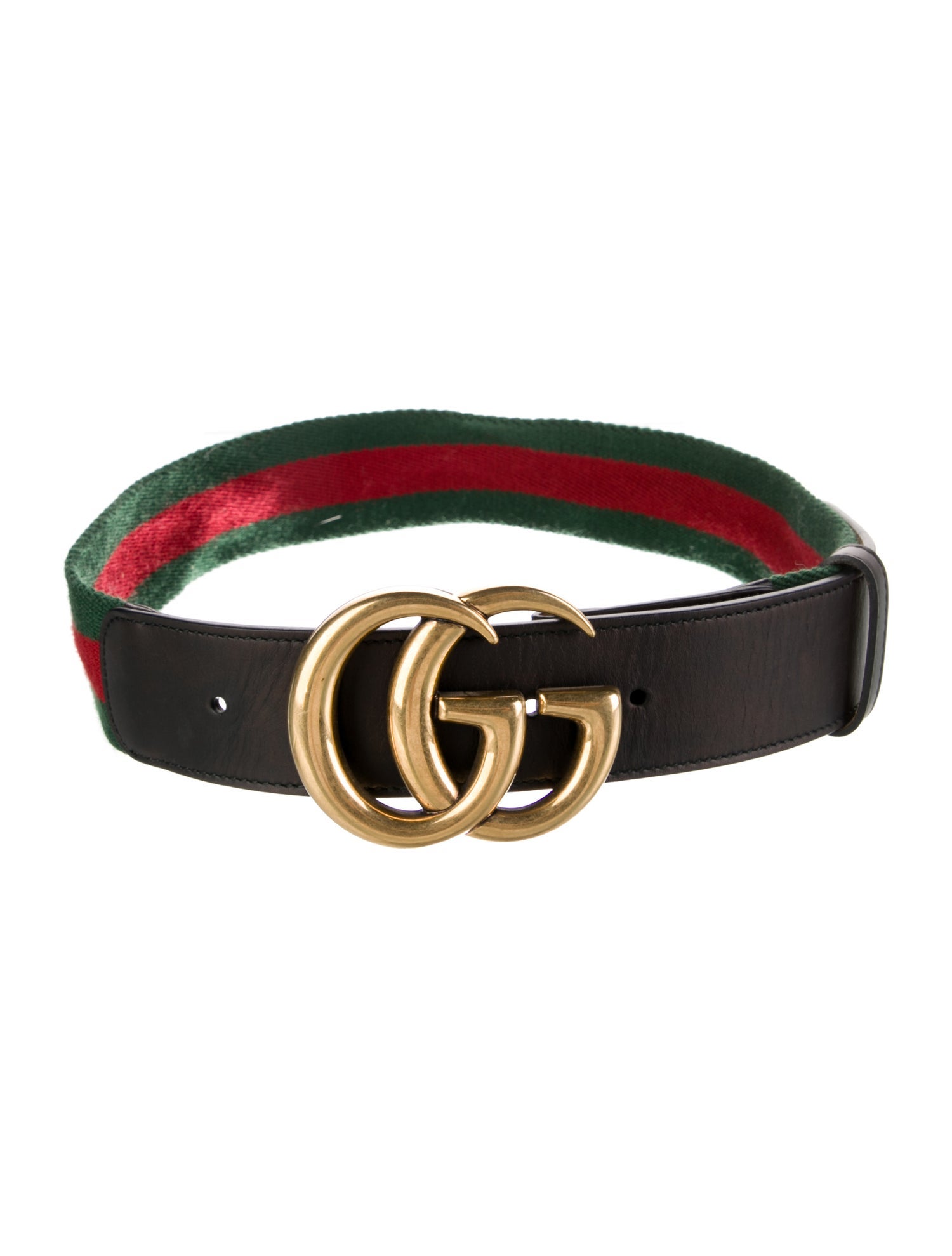 Gucci Web Accent Canvas Belt