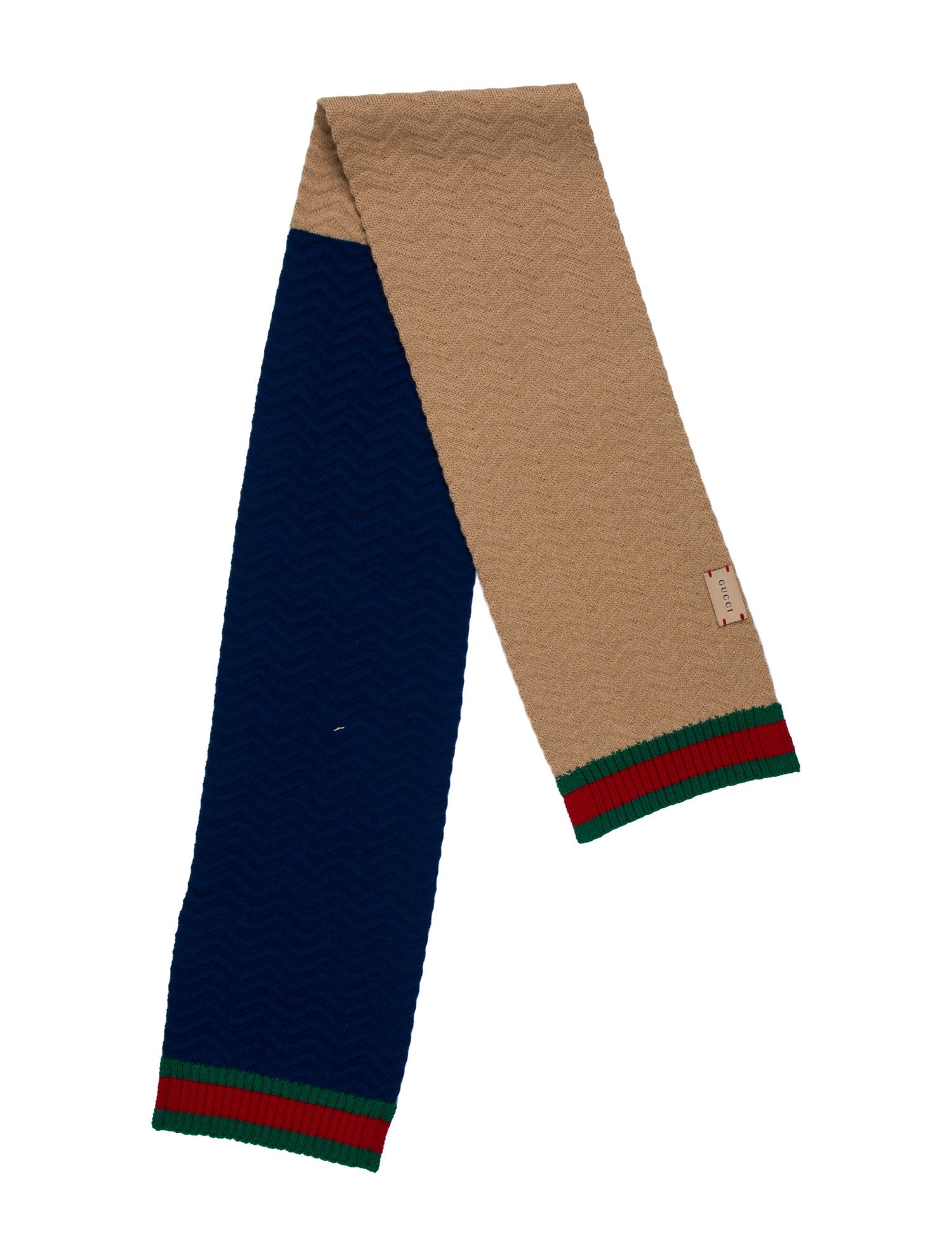 Gucci Boys' Gucci Web-Stripe Knitted Wool Scarf