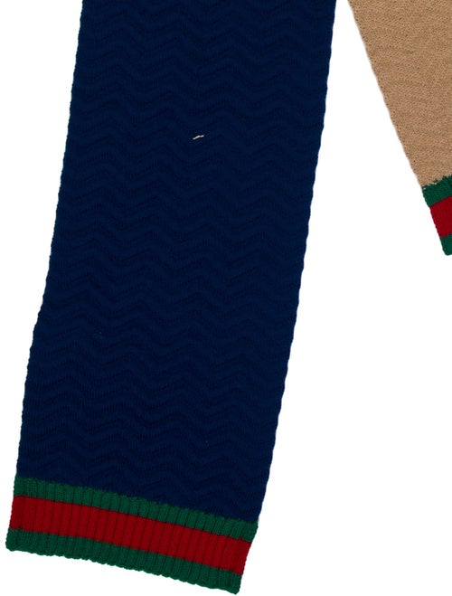 Gucci Boys' Gucci Web-Stripe Knitted Wool Scarf