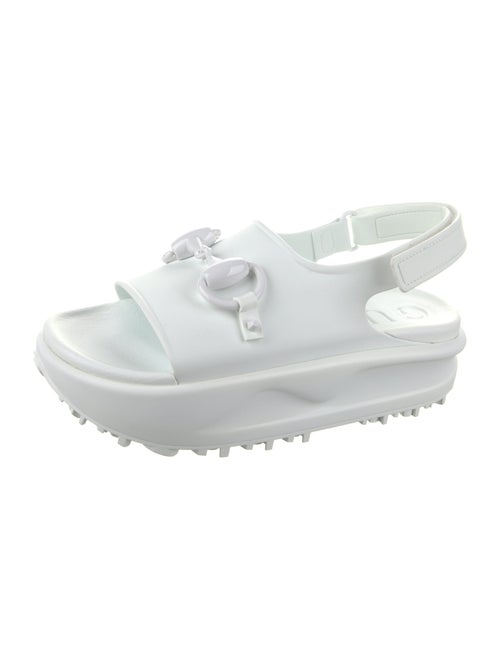 Gucci Rubber Slingback Sandals