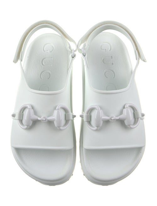 Gucci Rubber Slingback Sandals