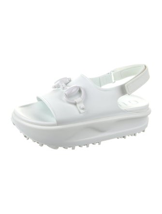 Gucci Rubber Slingback Sandals