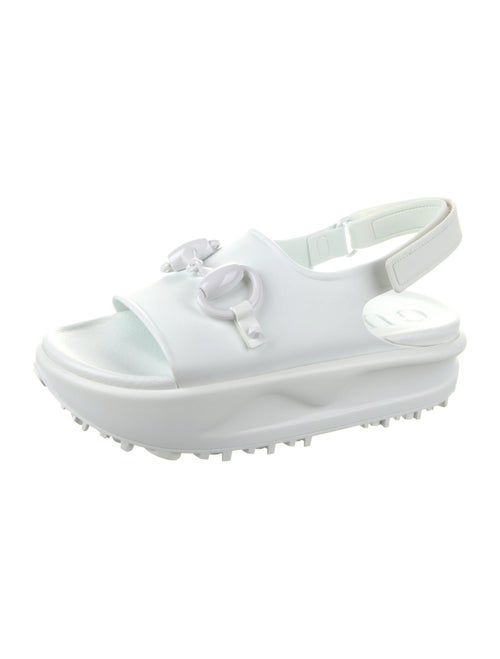 Gucci Rubber Slingback Sandals