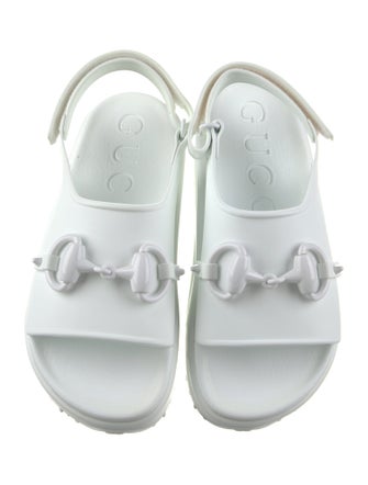 Gucci Rubber Slingback Sandals