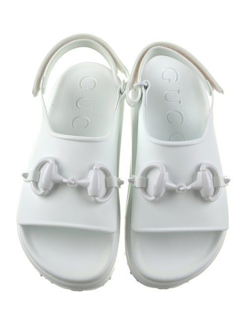 Gucci Rubber Slingback Sandals