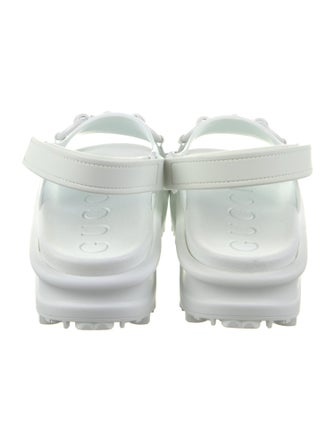 Gucci Rubber Slingback Sandals