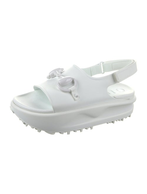 Gucci Rubber Slingback Sandals
