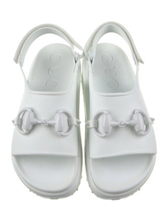 Gucci Rubber Slingback Sandals