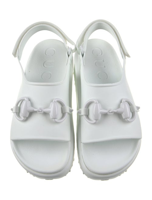 Gucci Rubber Slingback Sandals