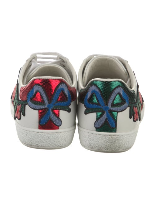 Gucci Web Accent Leather Sneakers