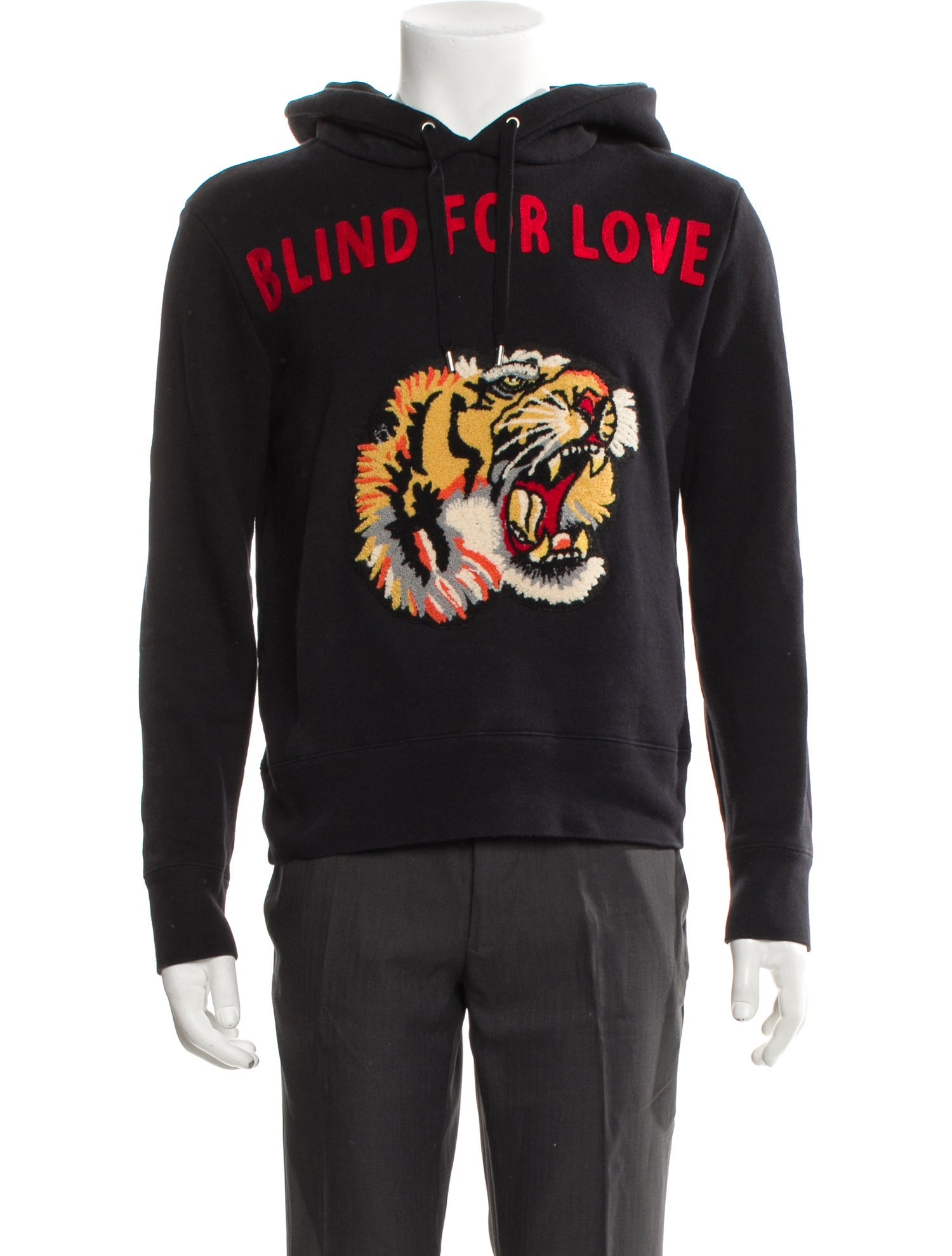 Gucci Tiger Head Accent Blind for Love Hoodie