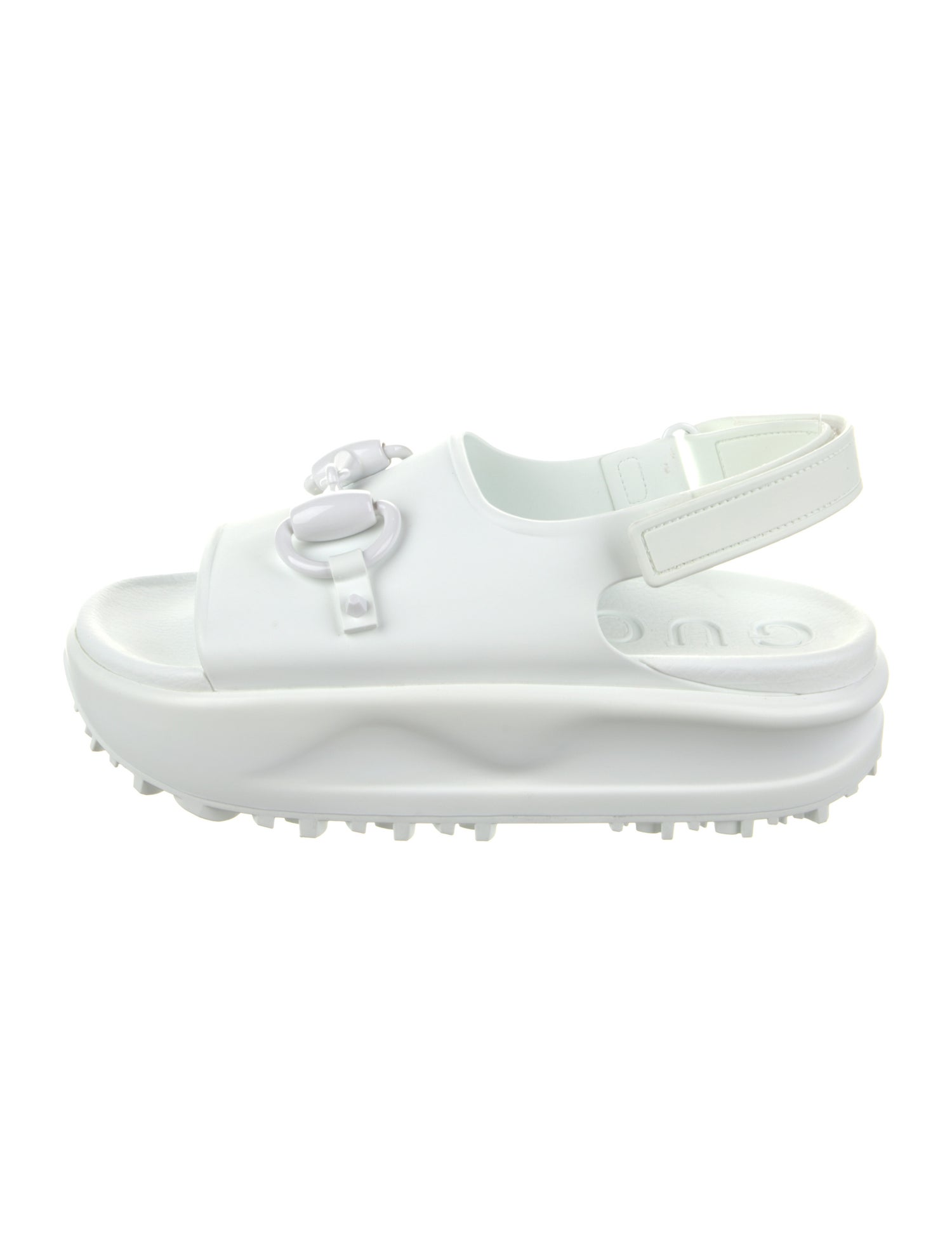 Gucci Rubber Slingback Sandals