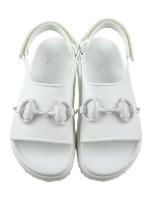 Gucci Rubber Slingback Sandals