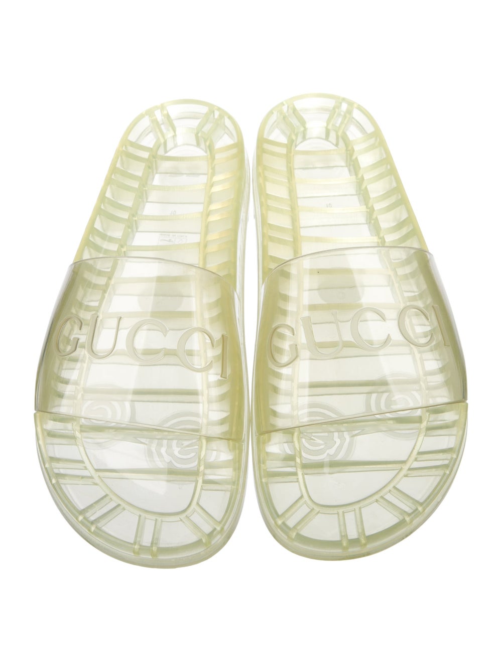 Gucci Rubber Slides Clear - image 3