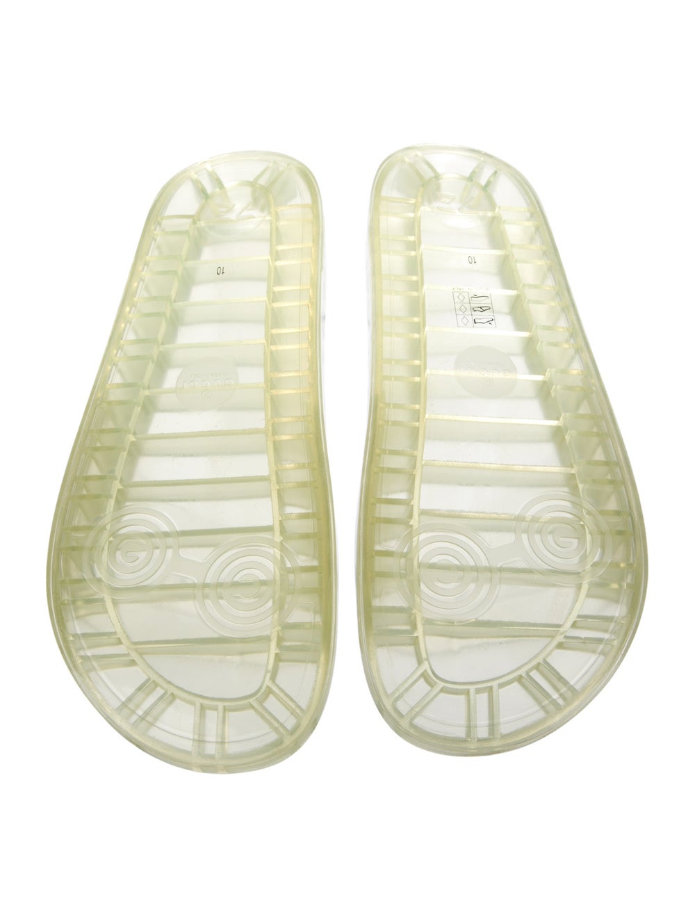 Gucci Rubber Slides Clear - image 5