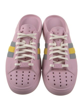 Gucci Leather Colorblock Pattern Mules