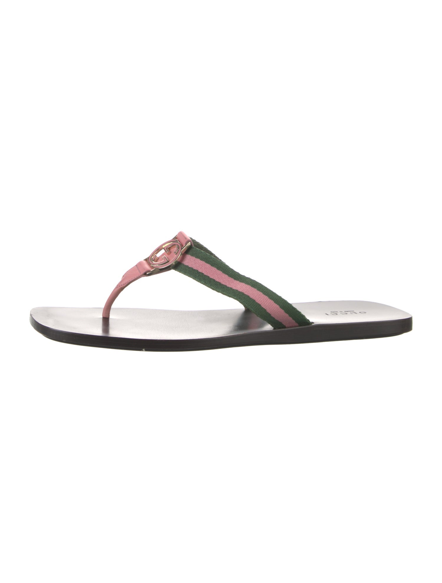 Gucci Interlocking G Logo Canvas Slides