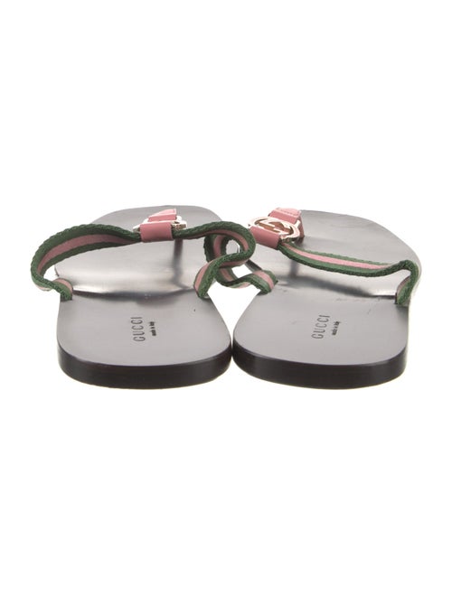 Gucci Interlocking G Logo Canvas Slides