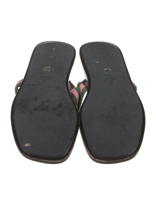 Gucci Interlocking G Logo Canvas Slides