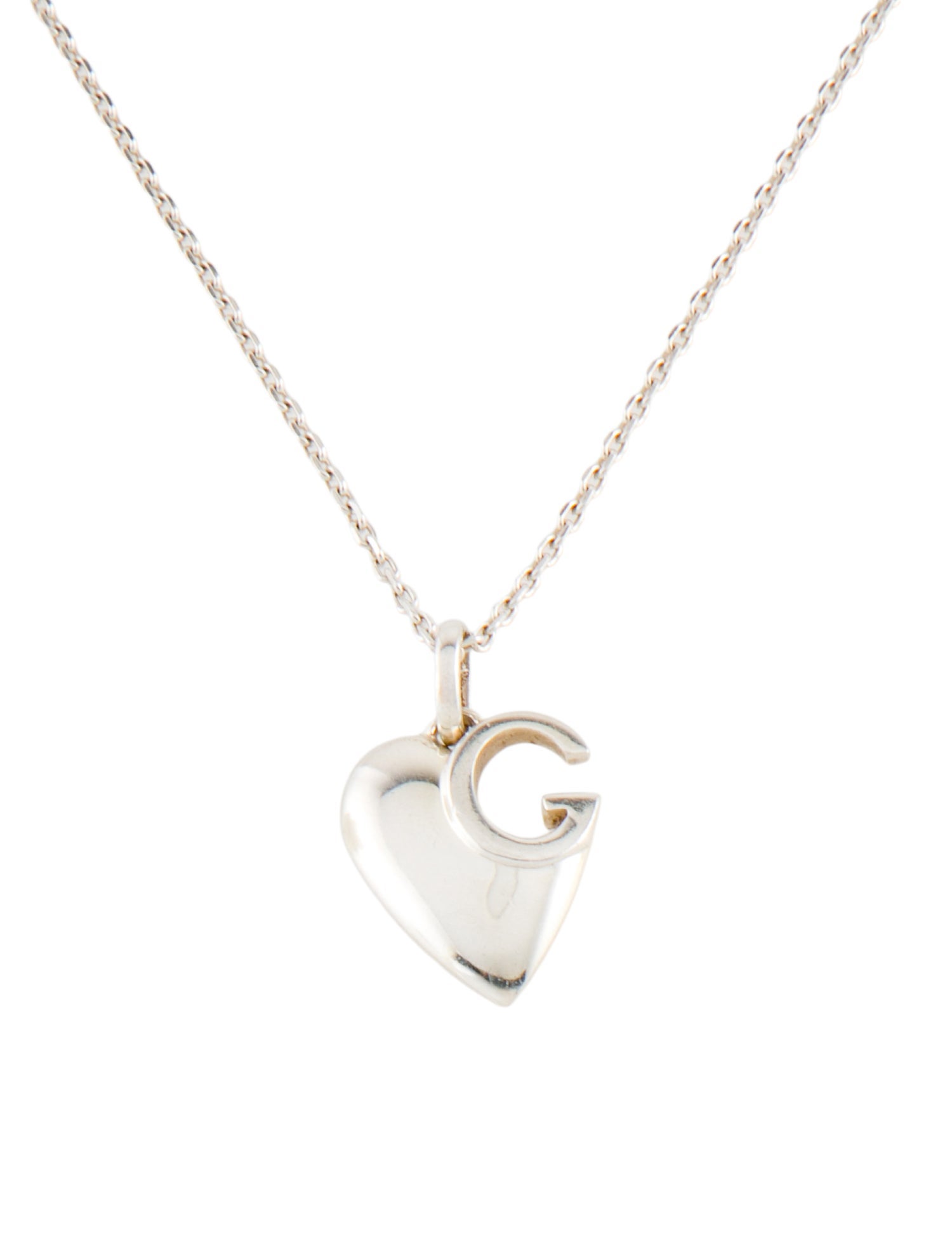 Gucci G Charlotte Heart Pendant Necklace