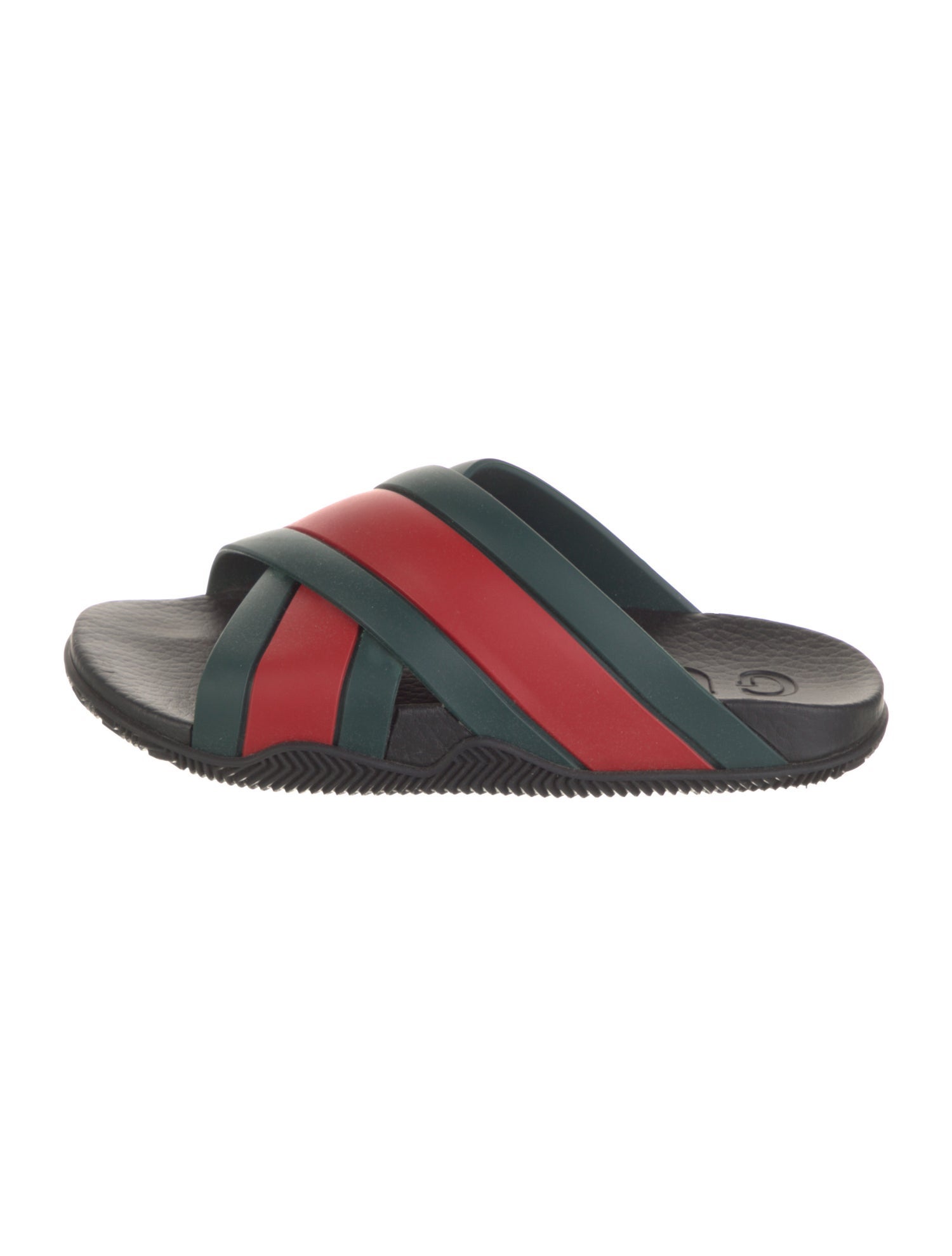 Gucci Web Accent Rubber Slides